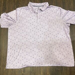 Reebok Purple Polo Shirt with Short Sleeves